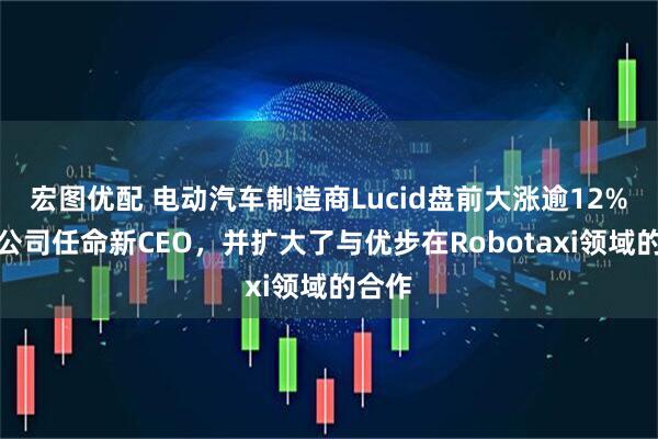 宏图优配 电动汽车制造商Lucid盘前大涨逾12%，该公司任命新CEO，并扩大了与优步在Robotaxi领域的合作